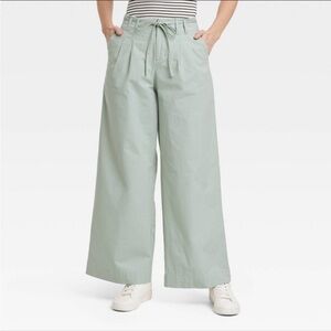 a new day high rise stretchy Light Green Wide-Leg Pants